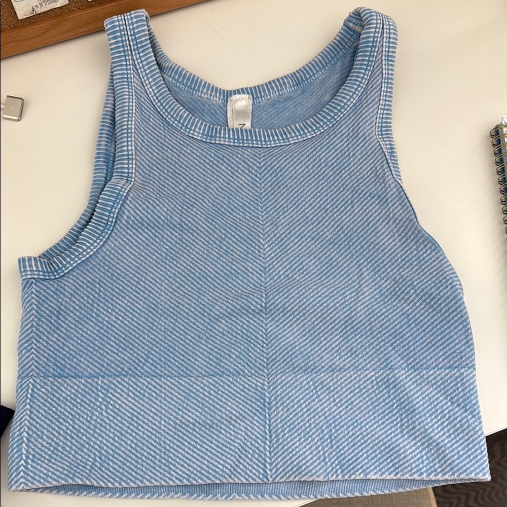 Nikibiki Light Blue Striped Top